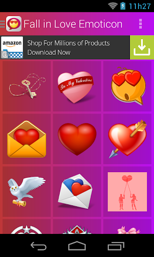 【免費生活App】Fall in Love Emoticons-APP點子