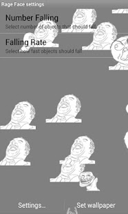 Rage Face Live Wallpaper Screenshots 0