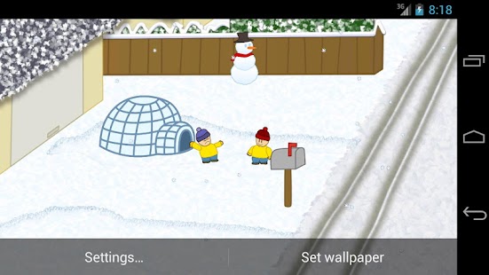 Snow Battle LiveWallpaper LITE Screenshots 3