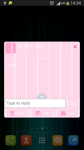 免費下載娛樂APP|GO SMS Pro Pink Stripes app開箱文|APP開箱王