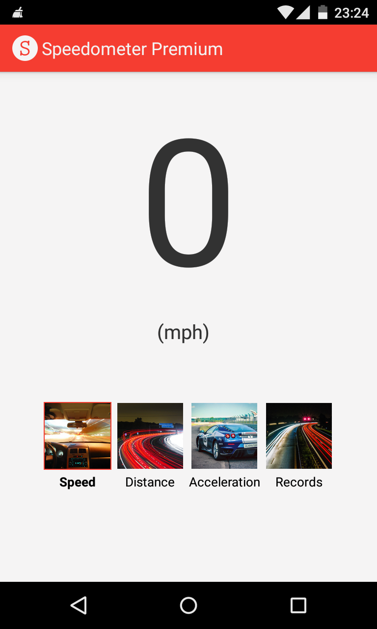Speedometer Premium (mph) Screen 1