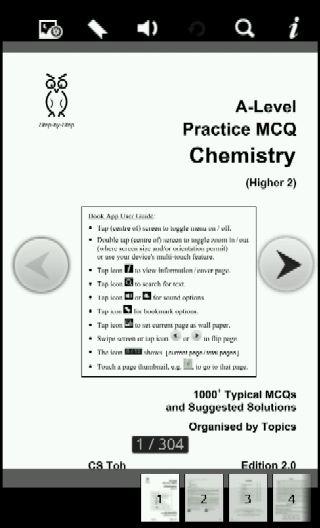 Android application A-Level MCQ Chemistry H2 screenshort
