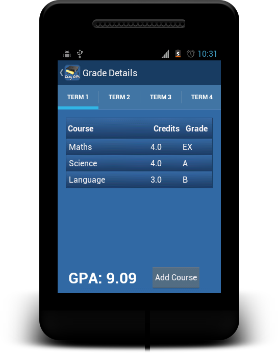 Easy GPA Calculator & Manager Android Apps on Google Play