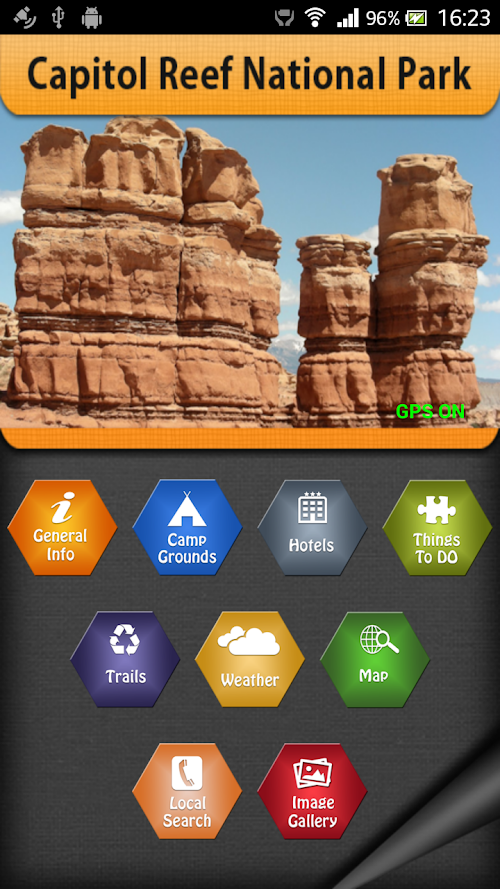 Android application Capitol Reef National Park screenshort