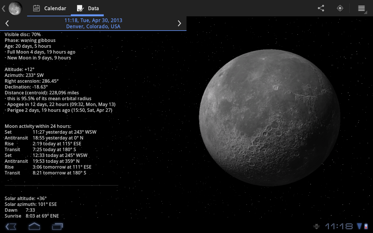 Moon Phase Pro - screenshot
