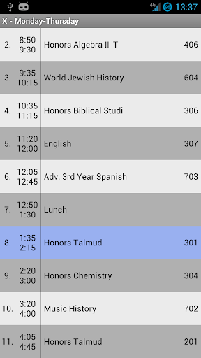 Ramaz High School Schedule