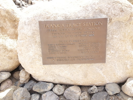 Frank A Tracy Dedication Plaque