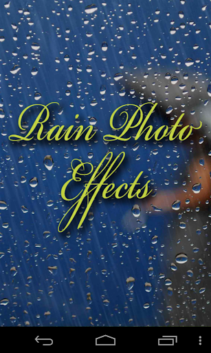 Rain Photo Effects