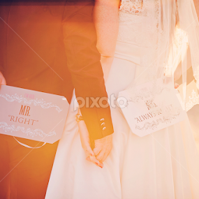 Mr. & Mrs. Right by Alexandru Tunschi - Wedding Bride & Groom