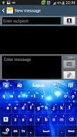 Keyboard Glow Blue APK Ekran Görüntüsü Küçük Resim #2