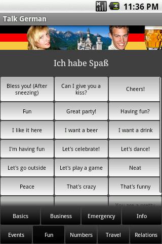 Android application Talk German screenshort