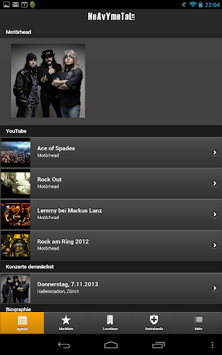 【免費音樂App】HeAvYmeTaL.ch Agenda-APP點子
