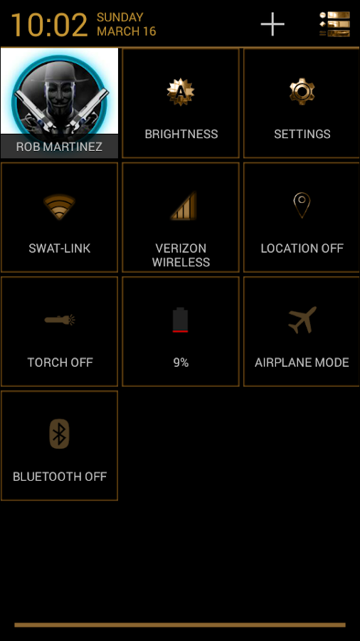 Luxurious Gold CM11 AOKP Theme - screenshot