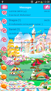 Free Download GO SMS Candy Land Theme APK for Android