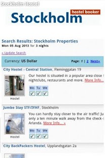 Stockholm Hostel Booking Screenshots 1