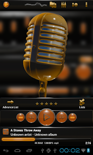 Lastest Poweramp skin orange droid APK for Android
