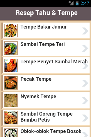 Resep Masakan Tahu Tempe
