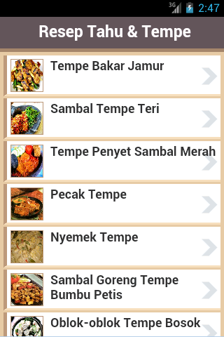 Resep Tahu Tempe