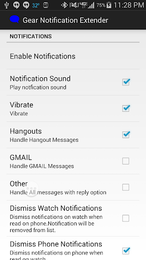 Gear S Notification Extender