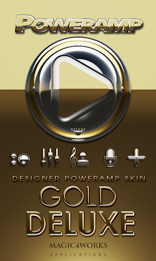 Poweramp skin Gold Deluxe