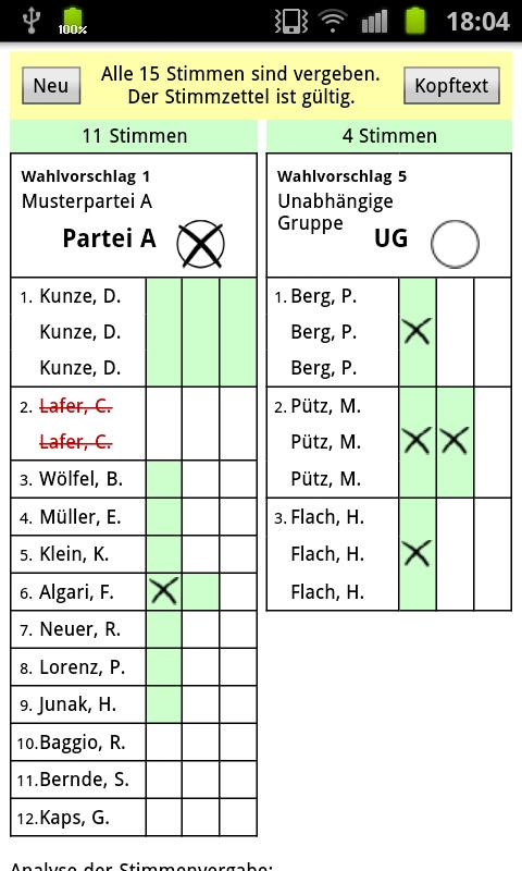    Wahlportal- screenshot  