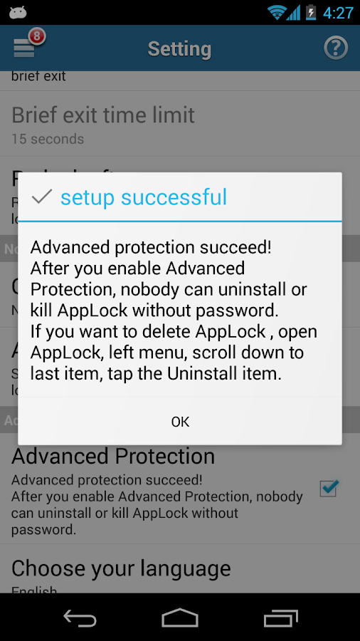 AppLock - screenshot
