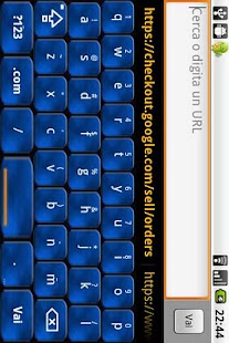 Blue Foggy Keyboard Skin Screenshots 1