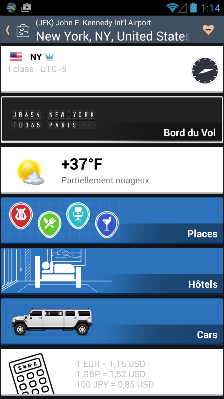 Android application Airline Flight Status Tracker screenshort
