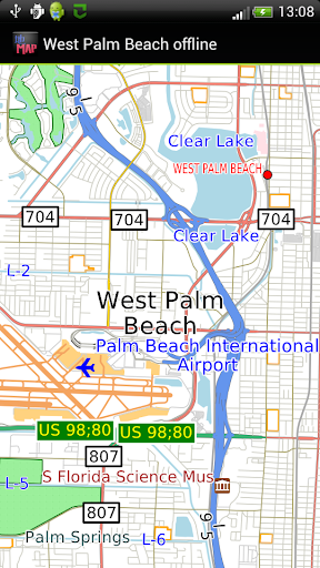 【免費旅遊App】West Palm Beach offline map-APP點子