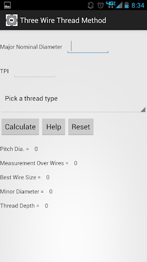 Machinist Three Wire Method