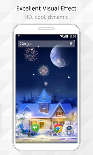 Snow Town Live Wallpaper