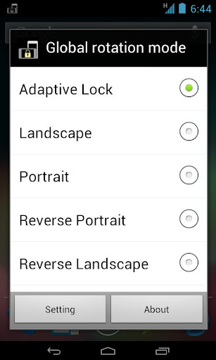 Rotation Lock Adaptive