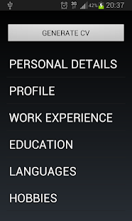 Free Download Curriculum Vitae APK