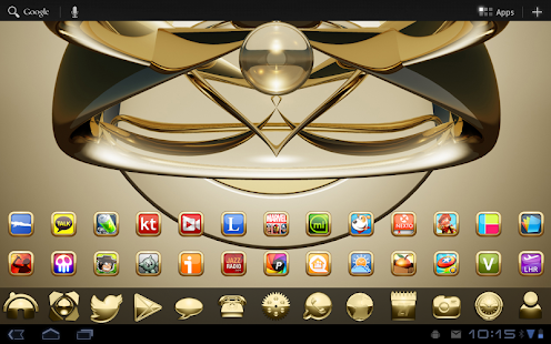 GOLD HD icons adw apex nova go Screenshot