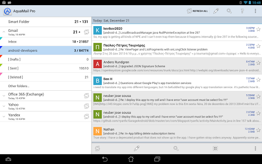 Android Applications • Aqua Mail - email app Pro v1.5.0.19 Patched