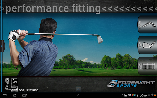 Android application Foresight Performance Fitting screenshort