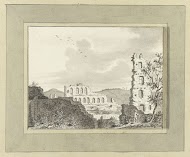 Ruïne van Carlburg bij Carlstadt