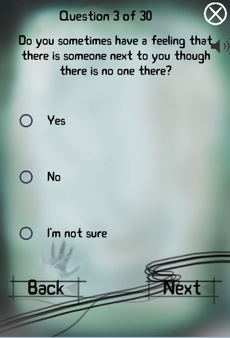 Im Psychic -Test Screen 1