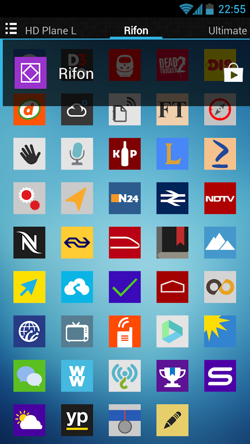 Rifon Apex/Nova/GO/ADW Theme - screenshot