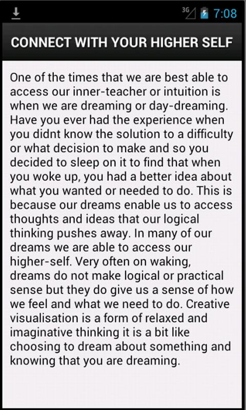 Connect With Your Higher Self Screen 2