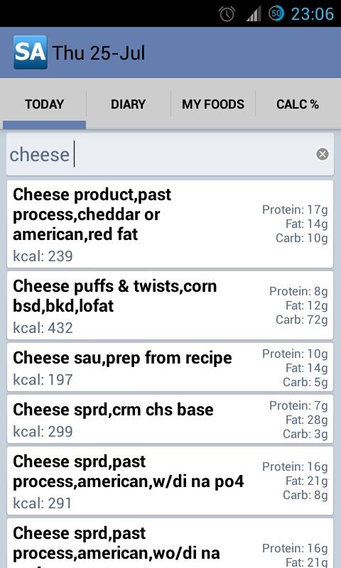 Calorie Counter PRO Screen 2