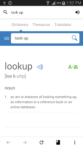 Lookup Dictionary
