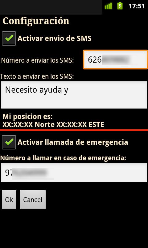 Emergency Call Screen 2