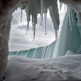 Icicle Curtains by Christine Clark-Hess - Landscapes Waterscapes