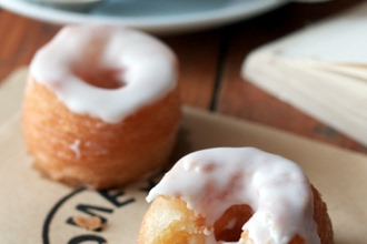 Cronuts with Vanilla Pastry Cream and Orange Blossom Glaze