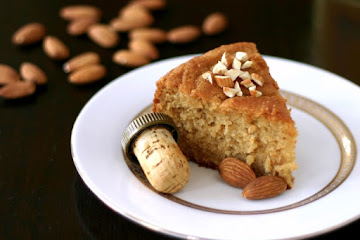 Healthy Rum-Drenched Almond Pound Cake
