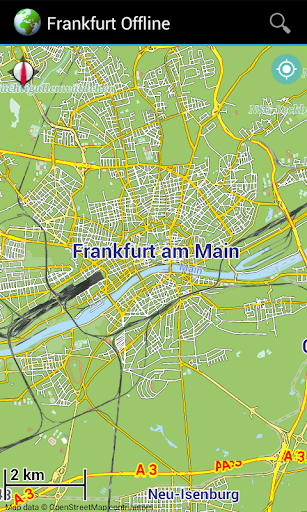 Offline Map Frankfurt Germany