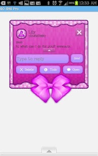 How to download GO SMS - Purple Dot Bows lastet apk for android