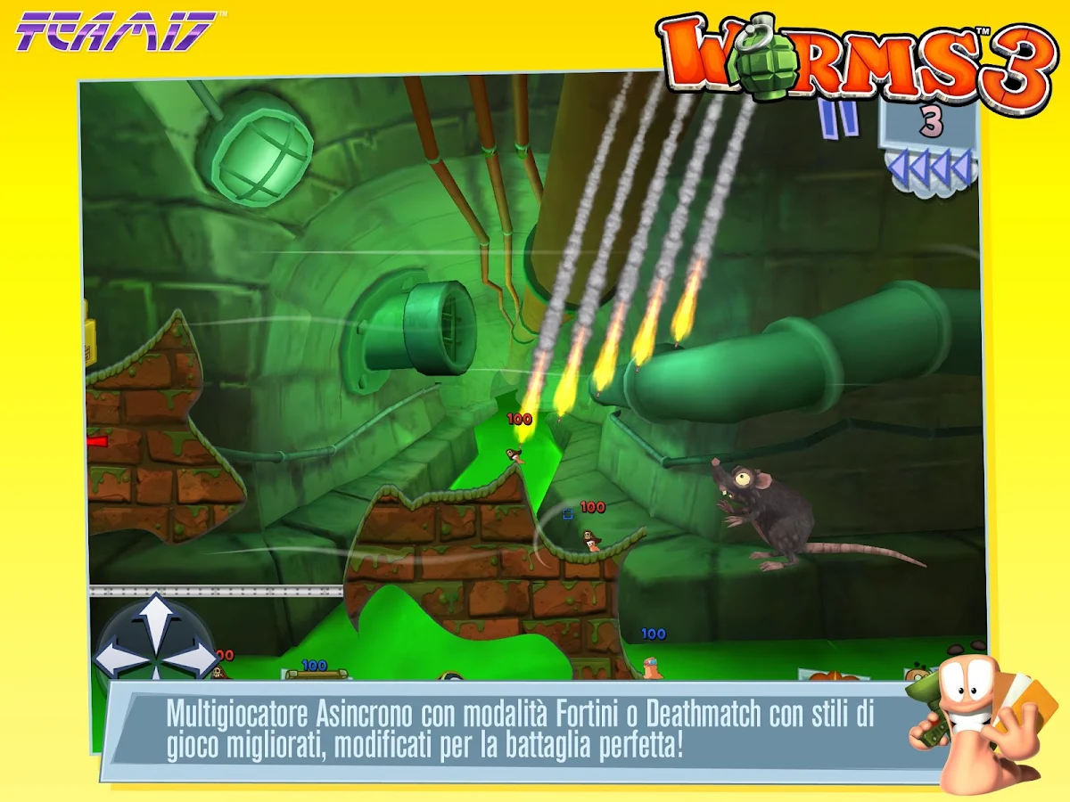  Worms 3 arriva su Android   i vermetti sono più arrabbiati che mai!