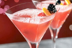 Pink soft drink